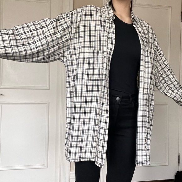 Gordie Howe oversized plaid mens shirt - Picture 5 of 11